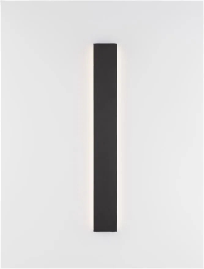 Aplica LED pentru baie cu protectie IP44 SELINE negru L-60cm