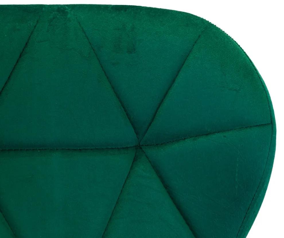 Scaun de sufragerie din catifea verde SMARAGD