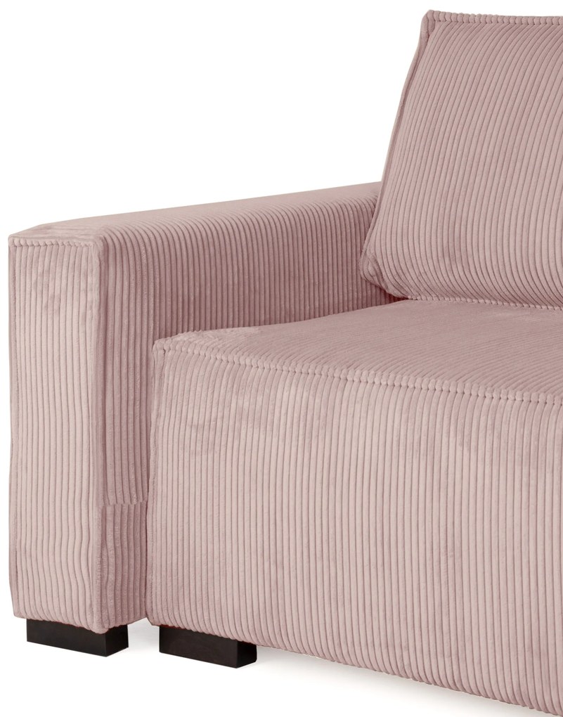 Coltar extensibil cu taburet SMART SET, roz deschis