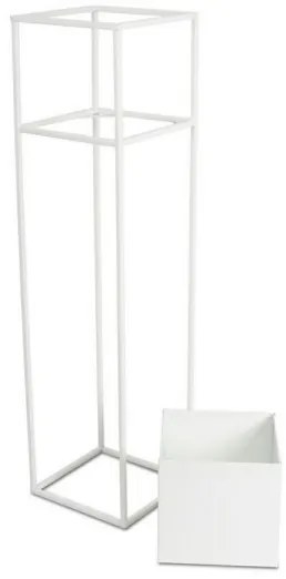 Suport pentru flori 90x24 cm alb