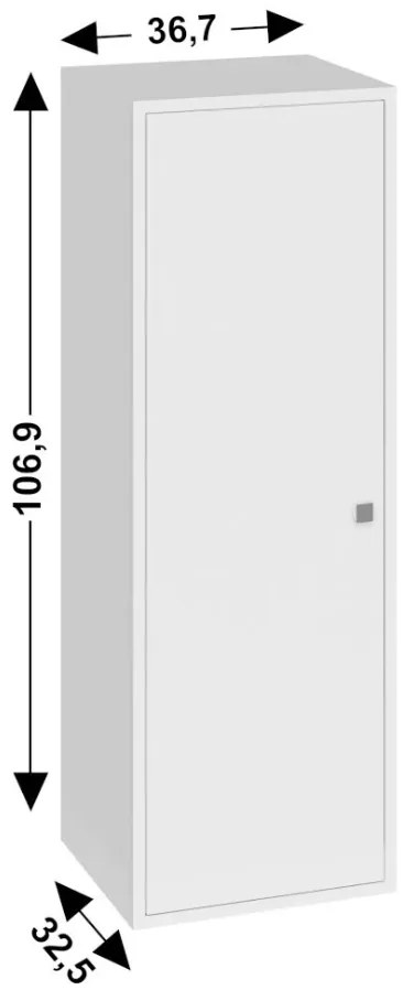 Dulap de perete ELI 37x107 cm, alb