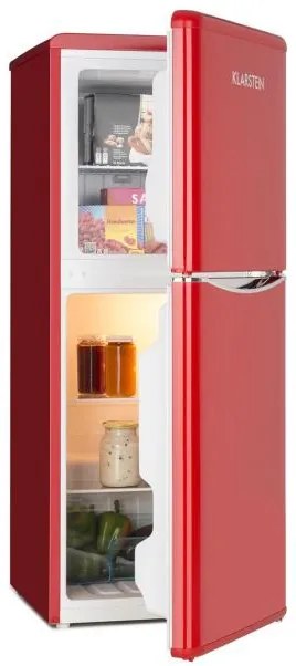 Klarstein Monroe L, frigider și congelator, 70 / 38l, A +, design retro, roșu