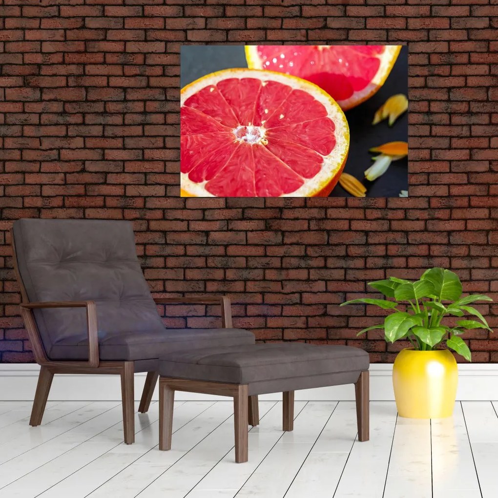 Tablou cu grapefruit tăiat (90x60 cm)