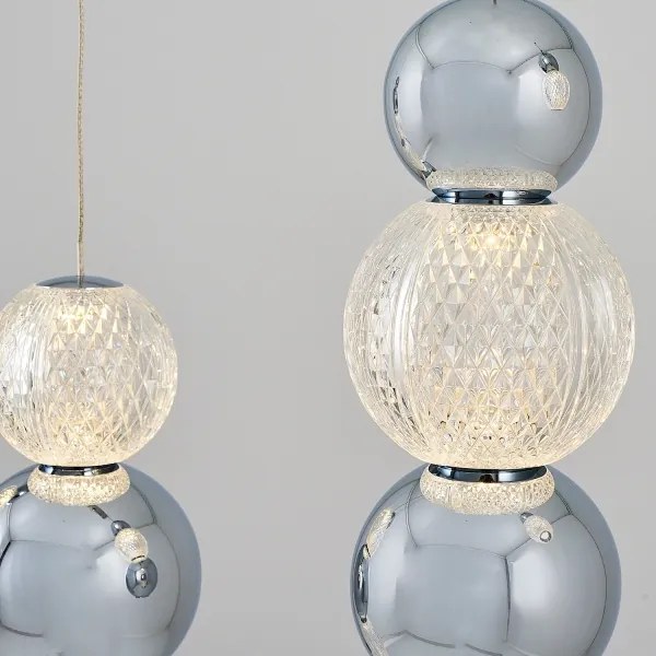 Lustră LED pe cablu CREMONA LED/27W/230V 3000K crom mat