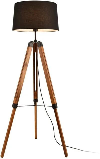 Lampadar Wirrida, metal/lemn, 144 x 45 x 40 cm, 60w