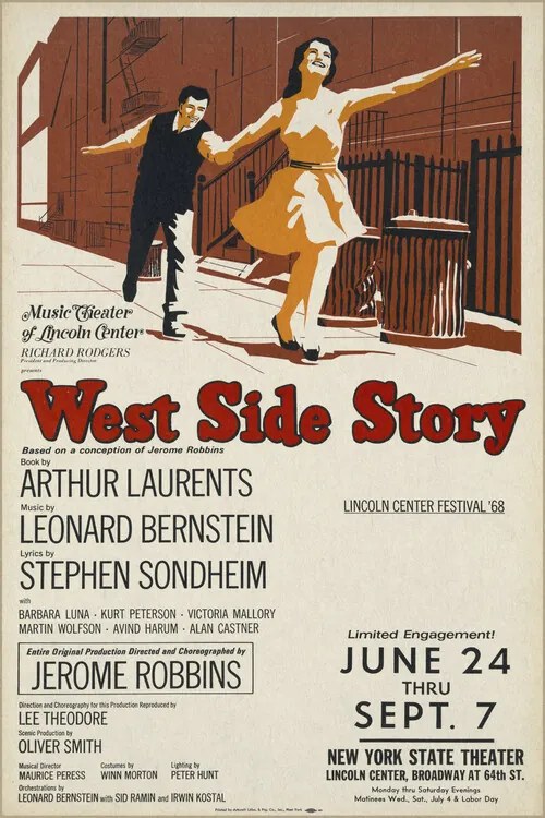 Ilustrație West Side Story, 1968