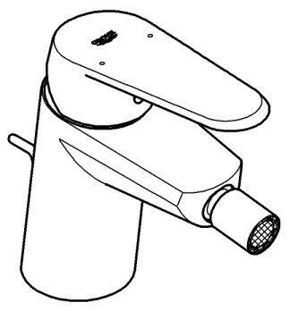 GROHE 33244002 - Baterie pentru bideu EURODISC COSMOPOLITAN DN 15 crom lucios