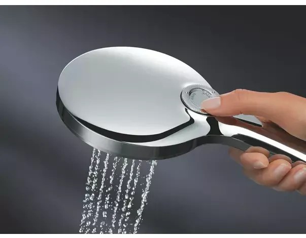 Para de dus Grohe Rainshower SmartActive 3 functii auriu periat Cool Sunrise