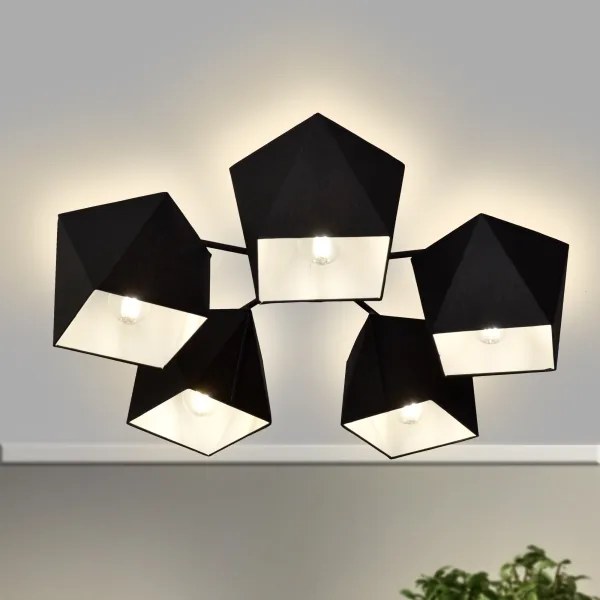 Lustra ADAMANT 5xE27/15W/230V negru