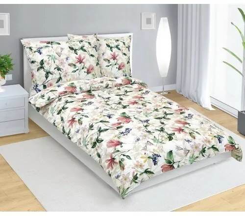 Bellatex Lenjerie de pat din bumbac Magnolie roz,140 x 200 cm, 70 x 90 cm
