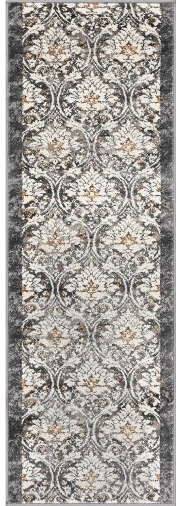 Covor tip traversă gri închis-fildeș 67x200 cm Soft Viskan – FD