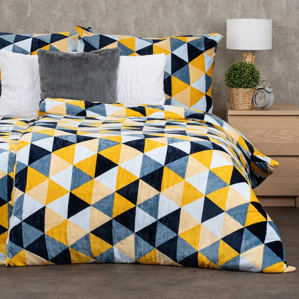 Lenjerie de pat 4Home Scandi triangle, microflanel, 160 x 200 cm, 70 x 80 cm