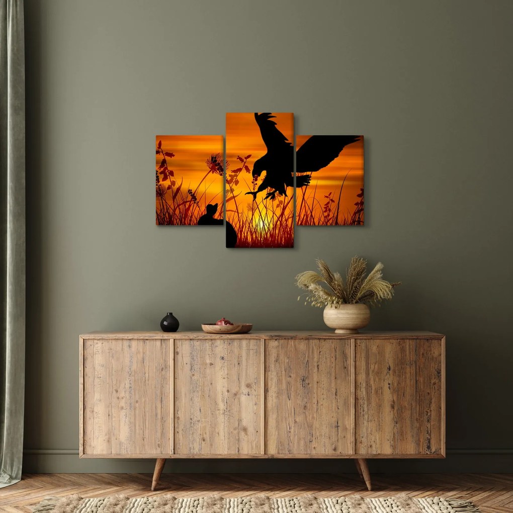 Tablou cu silueta prădătorului (90x60 cm)