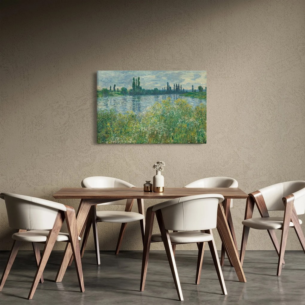 Tablou - Claude Monet, Banks of the Seine, reproducere (90x60 cm)