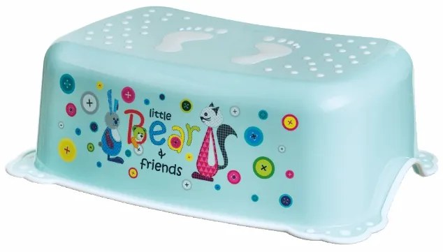 ,œ Set complet Reductor Toaleta + Inaltator Baie Antiderapant, Bear and Friends Mint , Maltex Baby