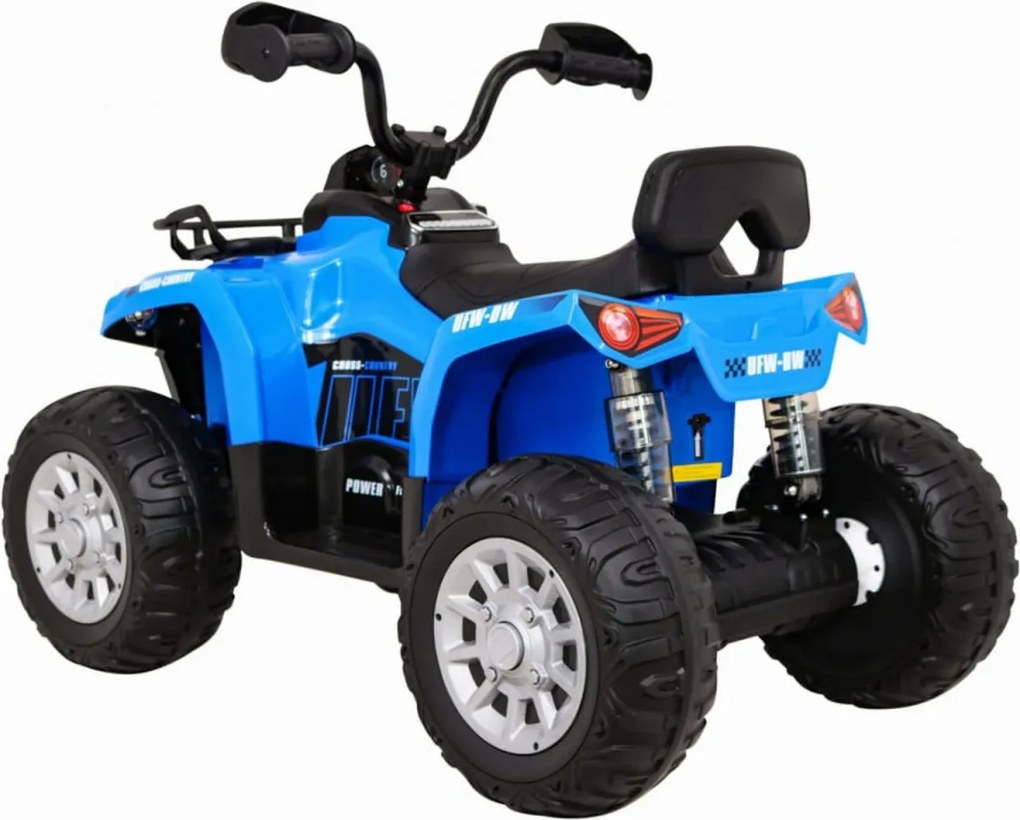 ATV Electric cu acumulator pentru copii NOVOKIDS™ Madness Quad PRO , Cu melodii si lumini, Lungime 100 cm, 3-8 ani , Max 30 kg , Roti EVA, 12V,