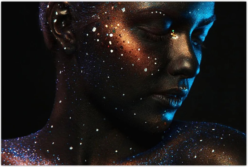 Tablou strălucitor a femeii (90x60 cm)