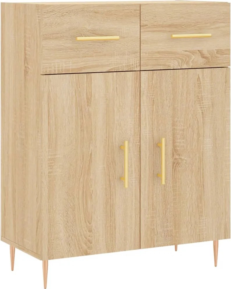 vidaXL Dulap, stejar sonoma, 69,5x34x90 cm, lemn compozit