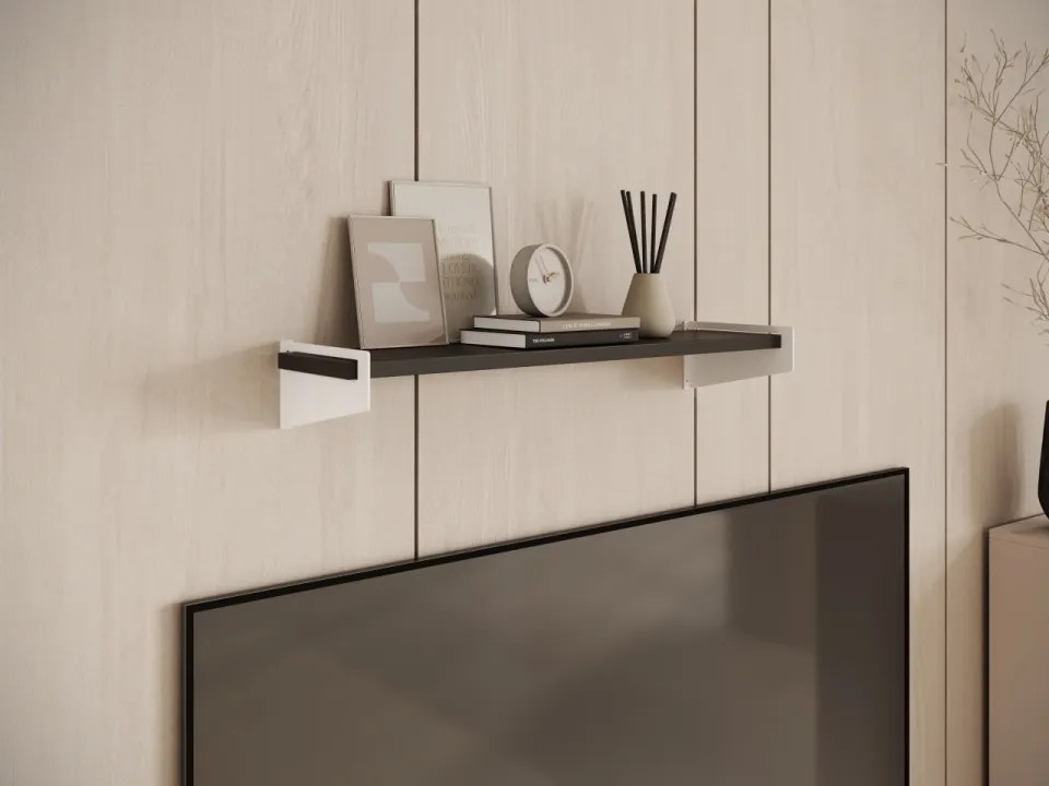 Raft suspendat, Ivi, ADRK Furniture (Culoare: Alb / Sonoma)