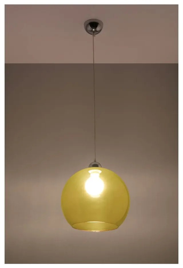 Lustră Sollux Bilbao, galben