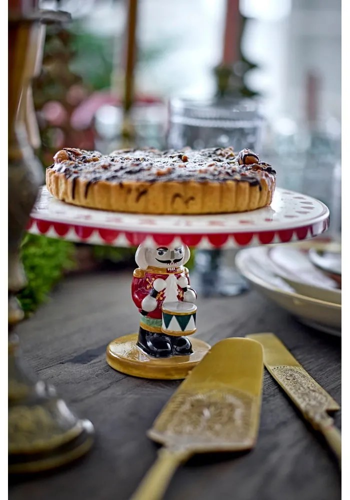 Platou etajat din gresie cu model de Crăciun Jolly – Bloomingville