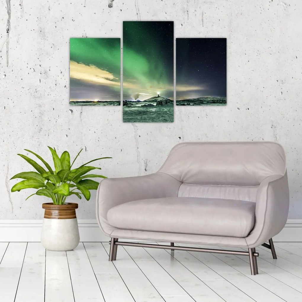 Tablou cu Aurora Borealis (90x60 cm)