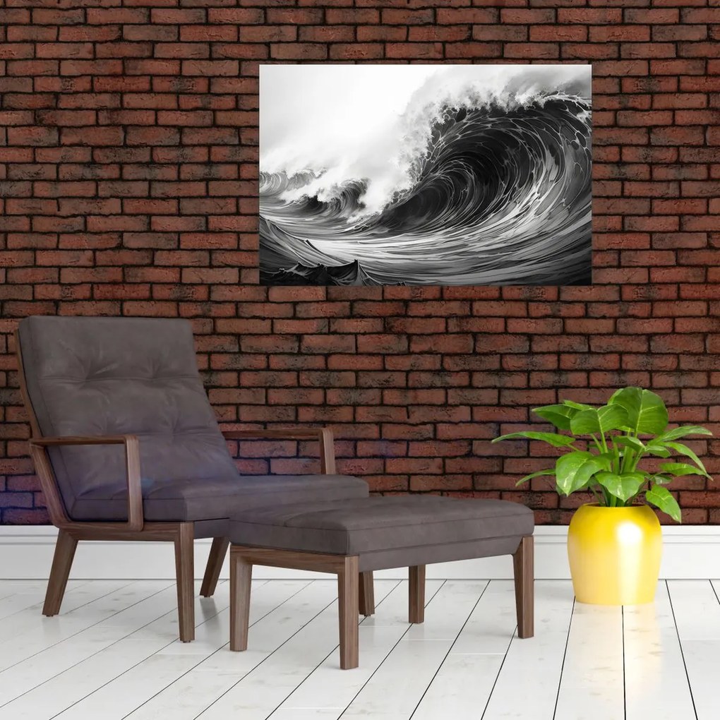 Tablou - Pictura valurilor (90x60 cm)