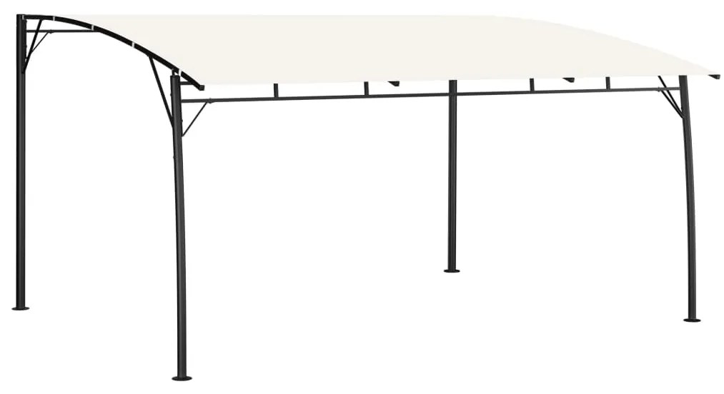 vidaXL Copertină pavilion de grădină, crem, 4x3x2,55 m