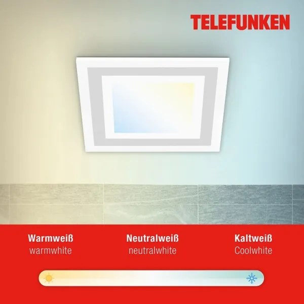 Telefunken 318706TF - Panou LED dimerizabil/18W/230V 3000-6500K + telecomandă