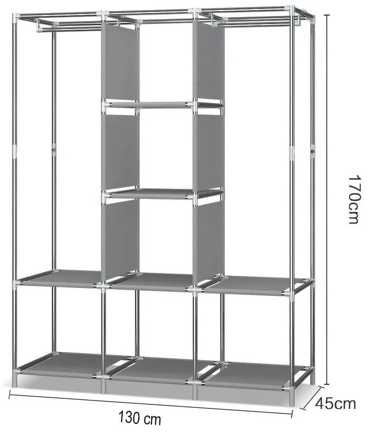 Sifonier mobil, dimensiuni 130x45x170 cm