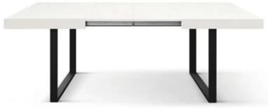 Masa Desire extensibila, picior metalic in U - RUSTIC - 140 cm / 90 / h 77