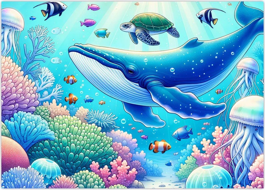 Tablou – Lume subacvatică (70x50 cm)