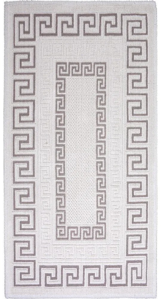 Covor din bumbac Vitaus Versace, 80 x 200 cm, taupe