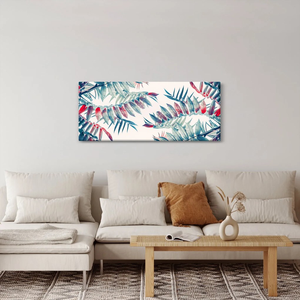 Tablou - Frunze tropicale (120x50 cm)