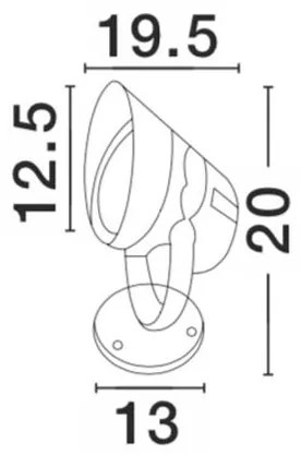 Proiector LED iluminat exterior IP65 NORTH NVL-742071