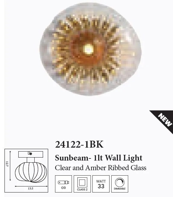 Aplica sticla transparenta si chihlimbar Sunbeam 1L