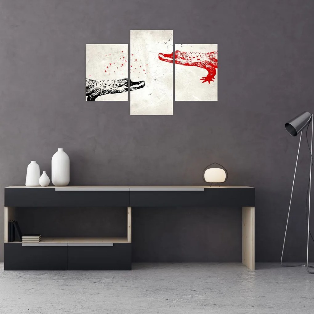 Tablou - Crocodili (90x60 cm)