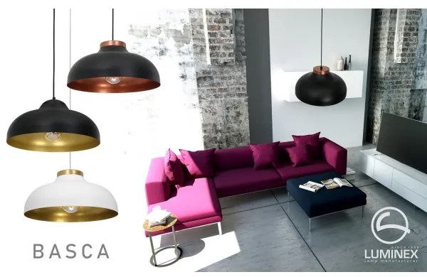 Lustră pe cablu BASCA 1xE27/60W/230V