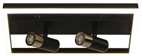 Plafonieră LED dimabilă LED/50W/230V 3000-6500K negru + telecomandă