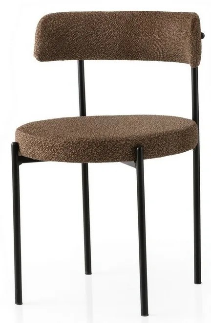 Set de scaune de sufragerie Gini Brown and Black,2 buc.