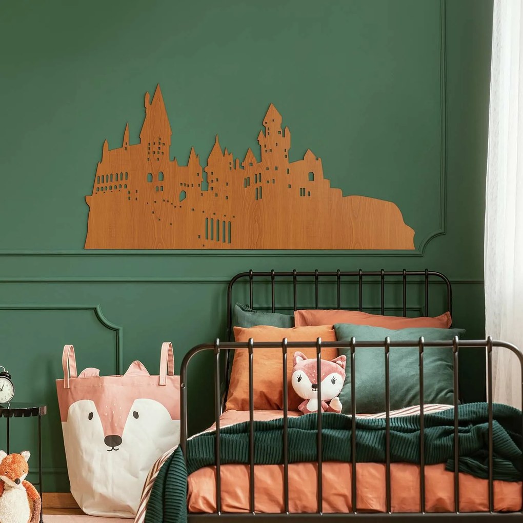DUBLEZ | Tablou din lemn inspirat din Harry Potter - Hogwarts