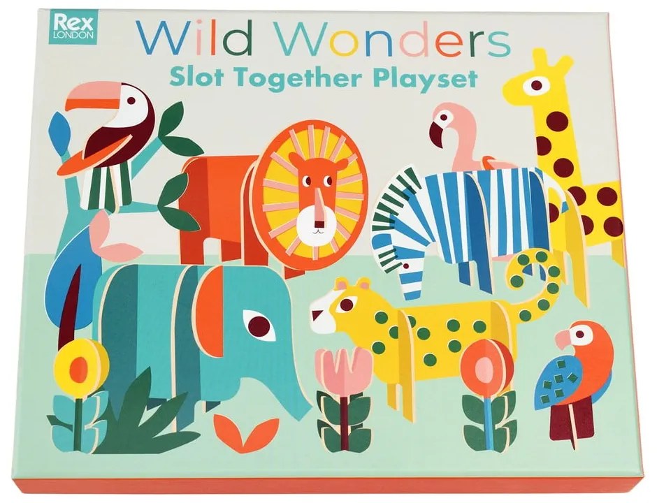 Joc de pliere din lemn Wild Wonders - Rex London