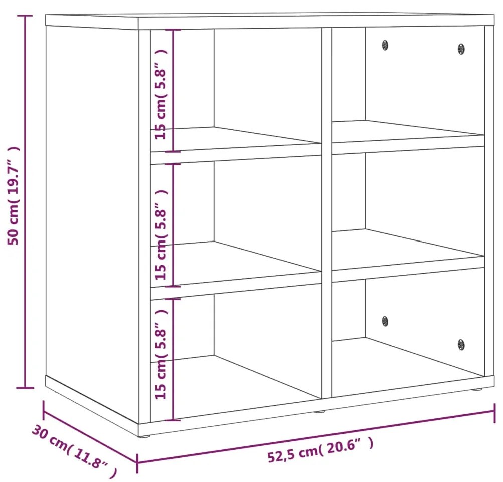 Pantofare, 2 buc., stejar sonoma, 52,5x30x50 cm 2, Stejar sonoma, 1