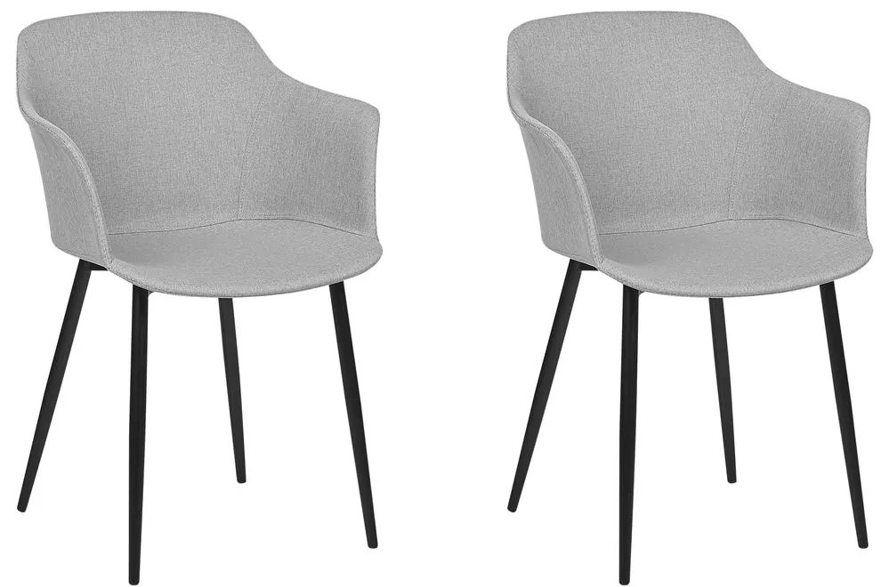 Set 2 buc scaun tip bar Eleni (gri). 1078709
