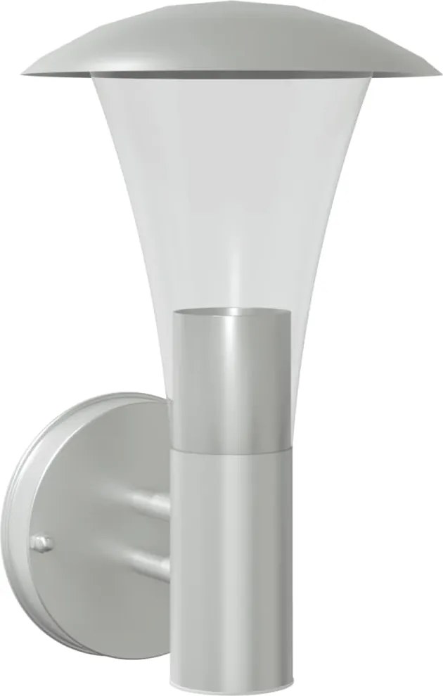 vidaXL Corp de iluminat exterior de perete, argintiu, oțel inoxidabil