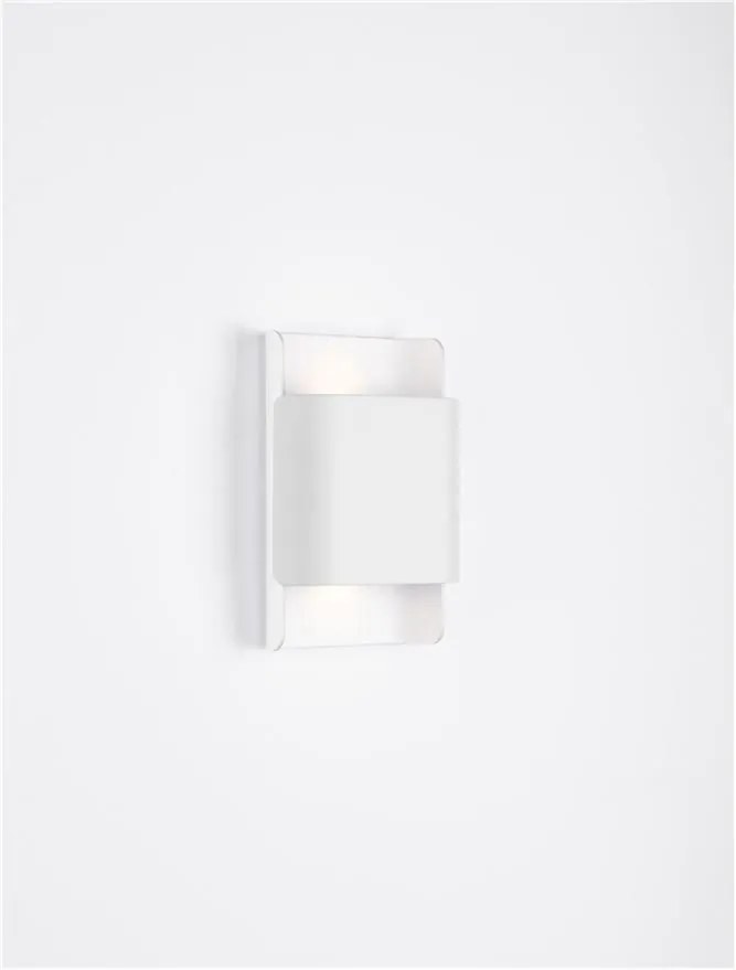 Aplica LED iluminat ambiental perete exterior IP54 POLLY alba