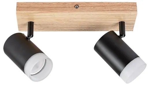 Spot de tavan TORAS 2xGU10/5W/230V stejar Rabalux 73122