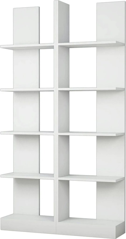 Biblioteca IKIZ, alb, PAL melaminat, 100x26x187 cm