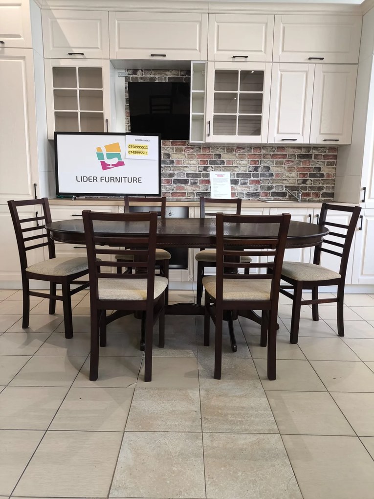 SET SWL 2 MASA EXTENSIBILA 150/185CM+ 6 SCAUNE