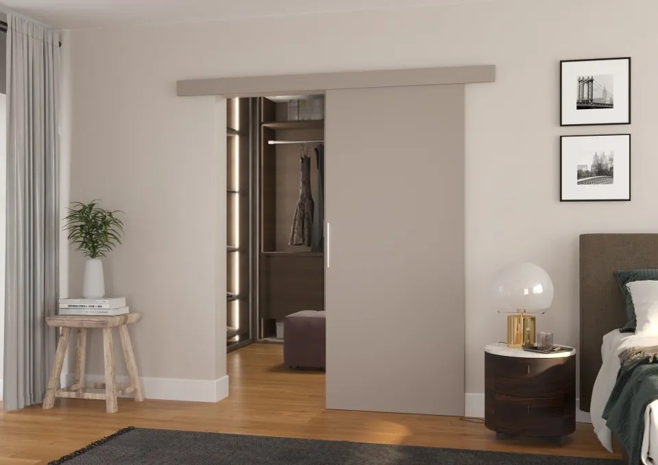Ușă glisantă montată pe perete DAAN – 96x205 cm – Cașmir